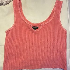 Cropped Coral Tank Top